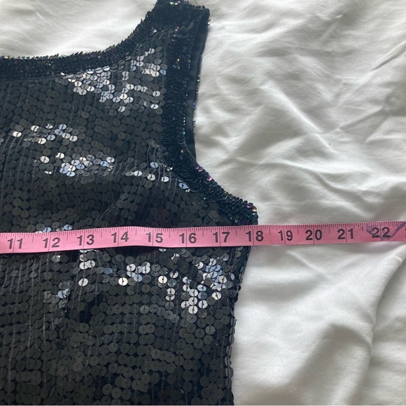 Linsiano sequin and silk dress - Picture 8 of 9